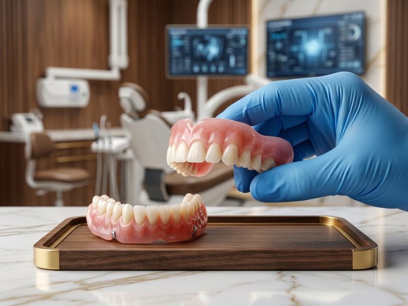 Removable dentures — natural-looking prosthetic denture